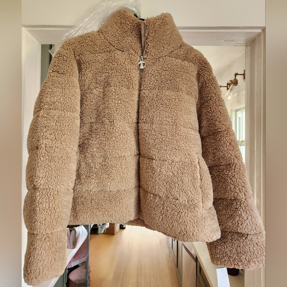 Barbour Lichen Sherpa Puffer NWT Sz 10